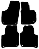 Skoda Superb 2008-2015 Black Luxury Velour Tailored Car Mats NV HITECH