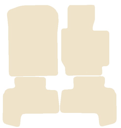 Suzuki Grand Vitara 3dr/SWB 2005-2015 Beige Luxury Velour Tailored Car Mats NV HITECH