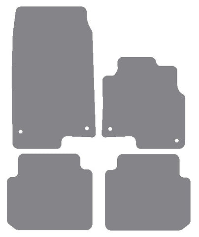 Smartcar PRrPRur 2004-2006 Grey Premium Carpet Tailored Car Mats NV HITECH