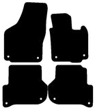 Skoda Yeti 2009-2017 Black Luxury Velour Tailored Car Mats NV HITECH