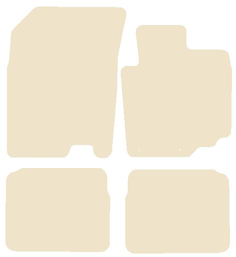 Suzuki SX4 S-Cross 2013-2021 Beige Luxury Velour Tailored Car Mats NV HITECH
