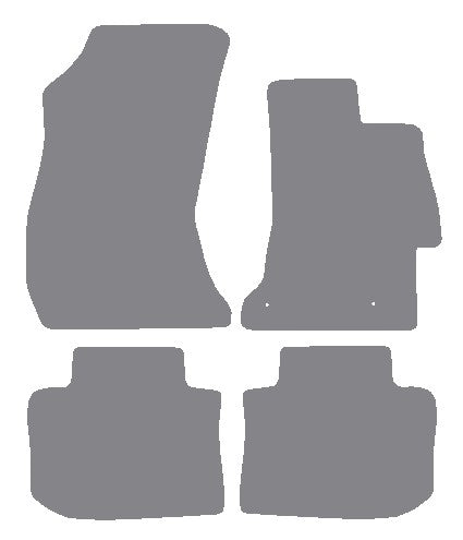 Subaru Impreza 4dr 2015 onwards Grey Premium Carpet Tailored Car Mats NV HITECH