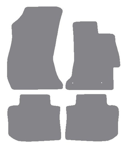 Subaru Impreza 4dr 2015 onwards Grey Premium Carpet Tailored Car Mats NV HITECH