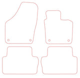 Seat Alhambra 2010 onwards Tailored VS Rubber Car Mats