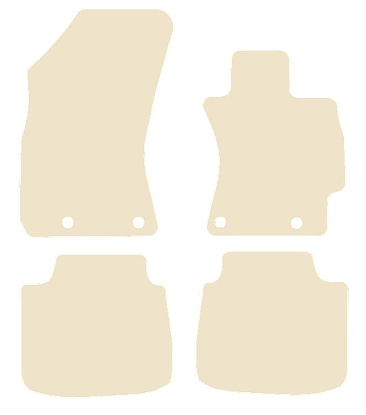 Subaru Outback 2015-2020 Beige Luxury Velour Tailored Car Mats NV HITECH