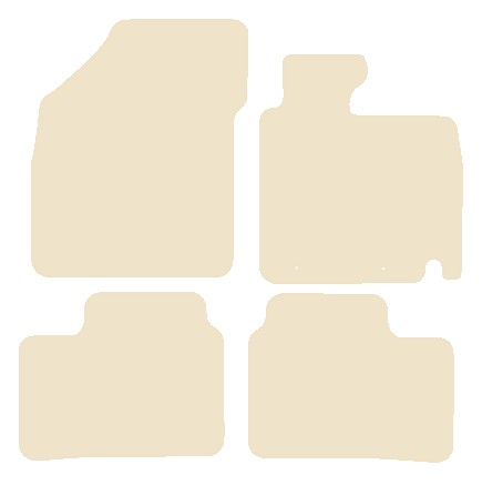 Suzuki Ignis 2016 onwards Beige Luxury Velour Tailored Car Mats NV HITECH