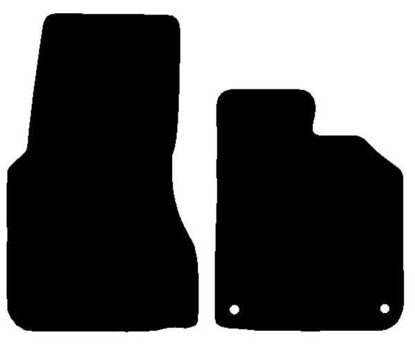 Smartcar Fortwo (453) 2014 onwards Black Luxury Velour Tailored Car Mats NV HITECH