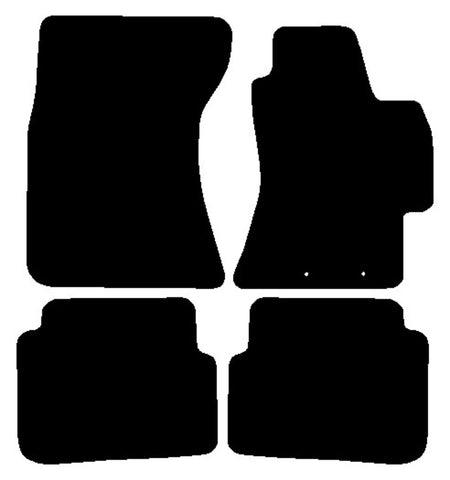 Subaru Impreza Saloon 2007-2015 Black Luxury Velour Tailored Car Mats NV HITECH