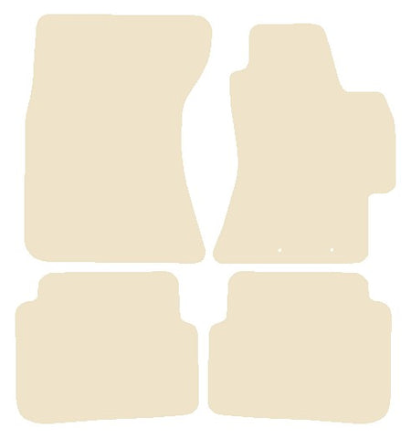 Subaru Impreza Saloon 2007-2015 Beige Luxury Velour Tailored Car Mats NV HITECH