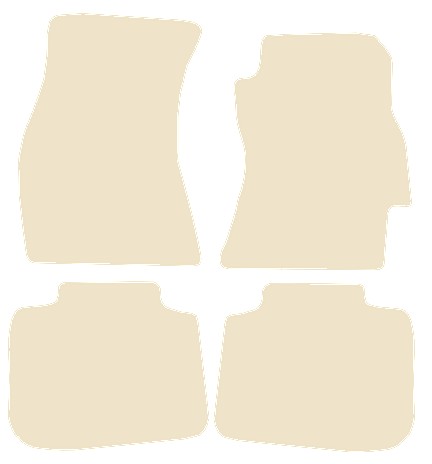Subaru Legacy 2009-2014 Beige Luxury Velour Tailored Car Mats NV HITECH
