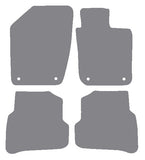 Skoda Fabia (Oval Twist Fixings) 2015-2021 Grey Premium Carpet Tailored Car Mats NV HITECH