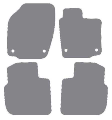 Seat Toledeo 2012-2018 Grey Premium Carpet Tailored Car Mats NV HITECH