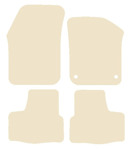 Skoda Citigo 2011 onwards Beige Luxury Velour Tailored Car Mats NV HITECH