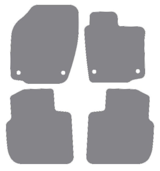 Skoda Rapid 2012 onwards Grey Premium Carpet Tailored Car Mats NV HITECH