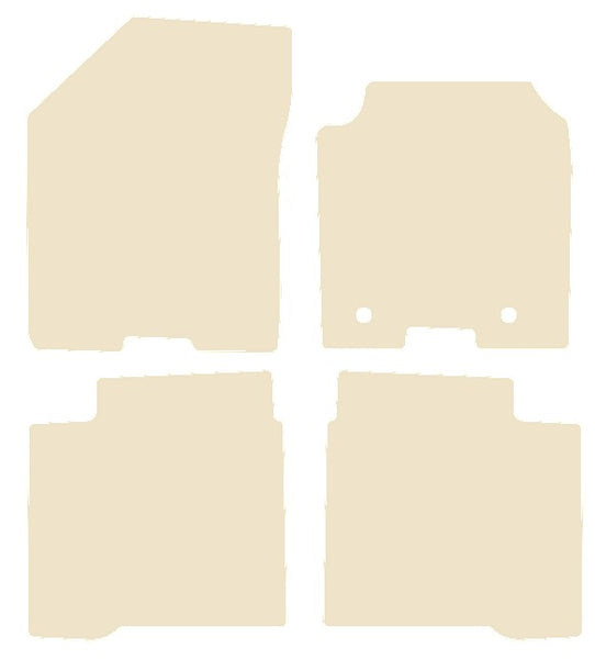Suzuki Baleno 2015-2019 Beige Luxury Velour Tailored Car Mats NV HITECH