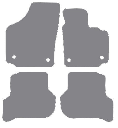 Seat Altea XL 2006-2015 Grey Premium Carpet Tailored Car Mats NV HITECH