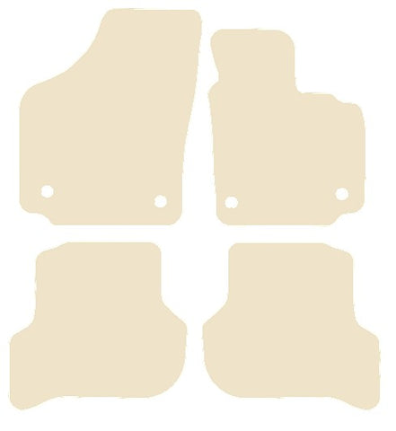 Seat Altea XL 2006-2015 Beige Luxury Velour Tailored Car Mats NV HITECH