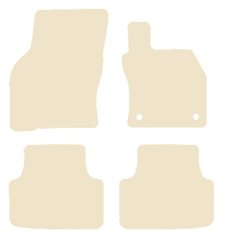 Seat Leon Mk4 2020 onwards Beige Luxury Velour Tailored Car Mats NV HITECH