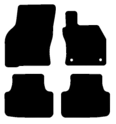 Seat Leon Mk4 2020 onwards Black Luxury Velour Tailored Car Mats NV HITECH