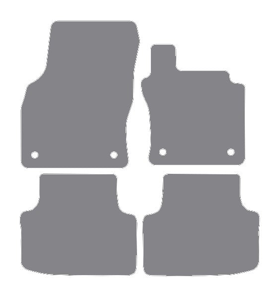 Skoda Octavia 4th Generation 2020 onwards Grey Premium Carpet Tailored Car Mats NV HITECH
