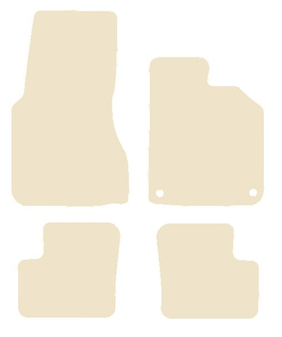 Smartcar Forfour (453) 2014 onwards Beige Luxury Velour Tailored Car Mats NV HITECH