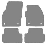 Skoda Fabia 2022 onwards Grey Premium Carpet Tailored Car Mats NV HITECH