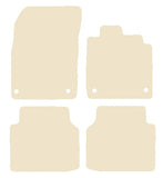 Skoda Enyaq Iv 2020 onwards Beige Luxury Velour Tailored Carpet Car Mats NV HITECH