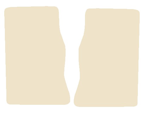 Triumph TR2 / TR3 / TR3A / TR3B 1953-1962 Beige Luxury Velour Tailored Car Mats NV HITECH