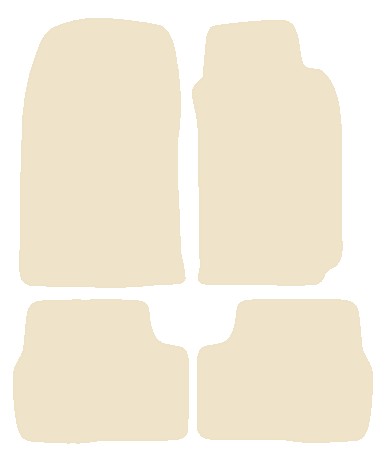 Toyota Supra 1986-1992 Beige Luxury Velour Tailored Car Mats NV HITECH