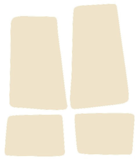 TVR Cerbera 1997-2004 Beige Luxury Velour Tailored Car Mats NV HITECH