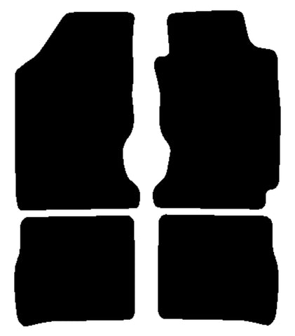 Toyota Carina E 1992-1997 Black Luxury Velour Tailored Car Mats NV HITECH