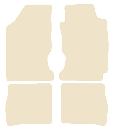Toyota Carina E 1992-1997 Beige Luxury Velour Tailored Car Mats NV HITECH