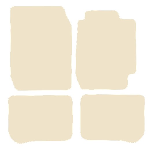 Toyota Corolla 3dr 1992-1997 Beige Luxury Velour Tailored Car Mats NV HITECH