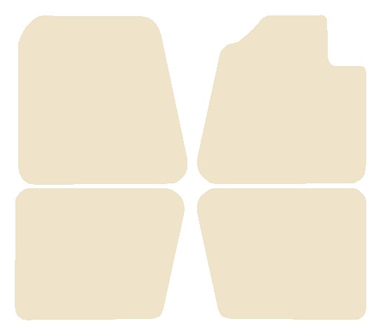 Triumph Herald / Vitesse 1959-1971 Beige Luxury Velour Tailored Car Mats NV HITECH
