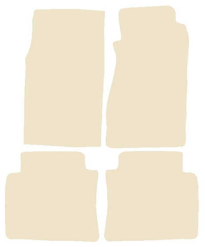 Toyota Supra 1982-1985 Beige Luxury Velour Tailored Car Mats NV HITECH