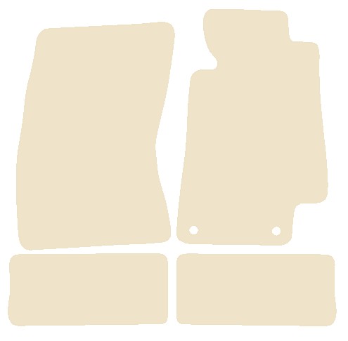 Toyota Supra 1993-2000 Beige Luxury Velour Tailored Car Mats NV HITECH