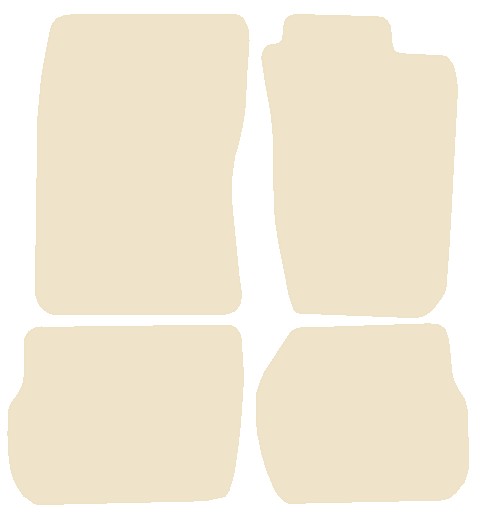 Toyota Celica GT4 4WD (Not Flip-Up Lights) 1994-1999 Beige Luxury Velour Tailored Car Mats NV HITECH