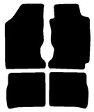 Toyota Carina 2 1988-1992 Black Luxury Velour Tailored Car Mats NV HITECH