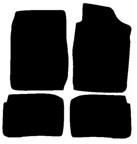 Toyota Corolla 1997-2002 Black Luxury Velour Tailored Car Mats NV HITECH