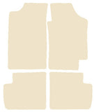 Toyota Avensis 1997-2003 Beige Luxury Velour Tailored Car Mats NV HITECH