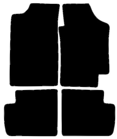 Toyota Avensis 1997-2003 Black Luxury Velour Tailored Car Mats NV HITECH