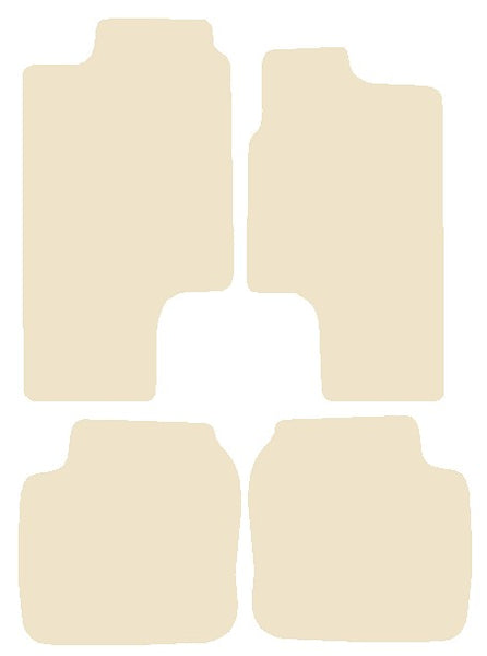 Toyota Corolla RWD Coupe 1983-1987 Beige Luxury Velour Tailored Car Mats NV HITECH
