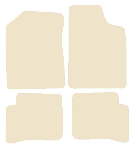 Toyota Yaris 5dr 1999-2005 Beige Luxury Velour Tailored Car Mats NV HITECH