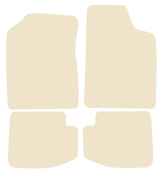 Toyota Yaris 3dr 1999-2005 Beige Luxury Velour Tailored Car Mats NV HITECH