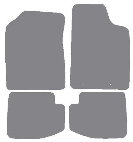 Toyota Yaris 3dr 1999-2005 Grey Premium Carpet Tailored Car Mats NV HITECH