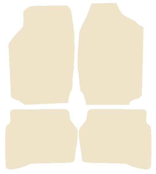 Toyota Corolla 3dr 1990-1993 Beige Luxury Velour Tailored Car Mats NV HITECH