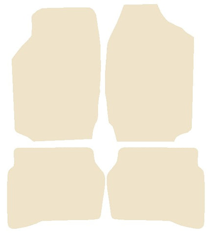 Toyota Corolla 3dr 1990-1993 Beige Luxury Velour Tailored Car Mats NV HITECH
