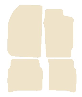Toyota Celica GT4 4WD (Flip Up Lights) 1985-1994 Beige Luxury Velour Tailored Car Mats NV HITECH