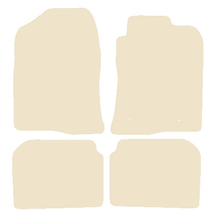 Toyota Avensis 2003-2009 Beige Luxury Velour Tailored Car Mats NV HITECH