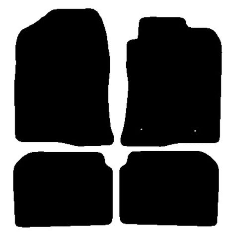 Toyota Avensis 2003-2009 Black Luxury Velour Tailored Car Mats NV HITECH